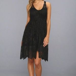 Free People Black Lace Dress